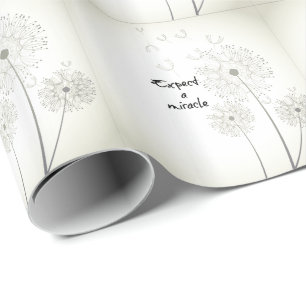 Papier Cadeau Attendez-vous à un Miracle Inspirational