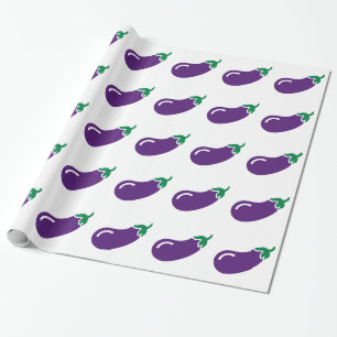 Papier Cadeau Aubergine d'aubergine