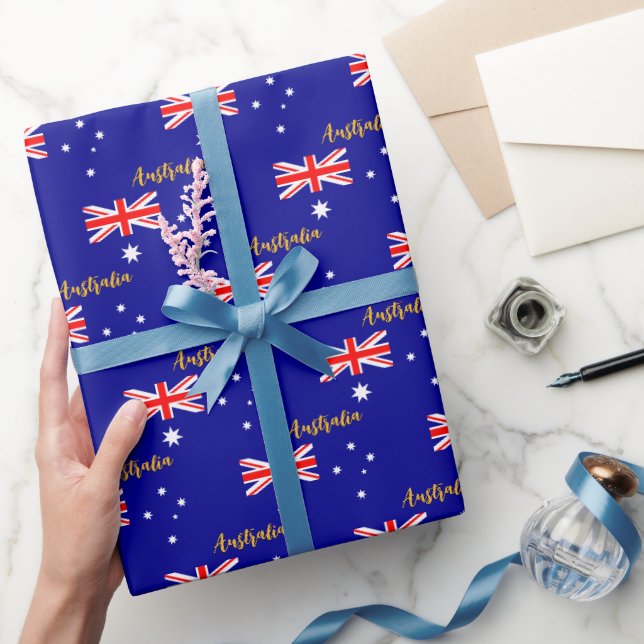 Papier Cadeau Australie Papier à envelopper, Australien, Aussie, (Cadeaux)