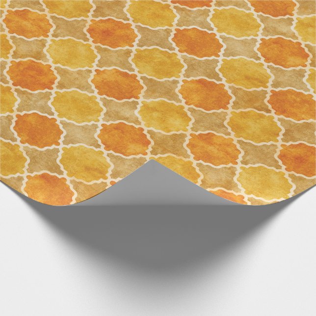 Papier Cadeau Automne de Flutterby géométrique (Coin)