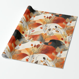 Papier Cadeau Automne Elegance Motif sans faille