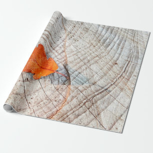 Papier Cadeau automne feuilles de chêne