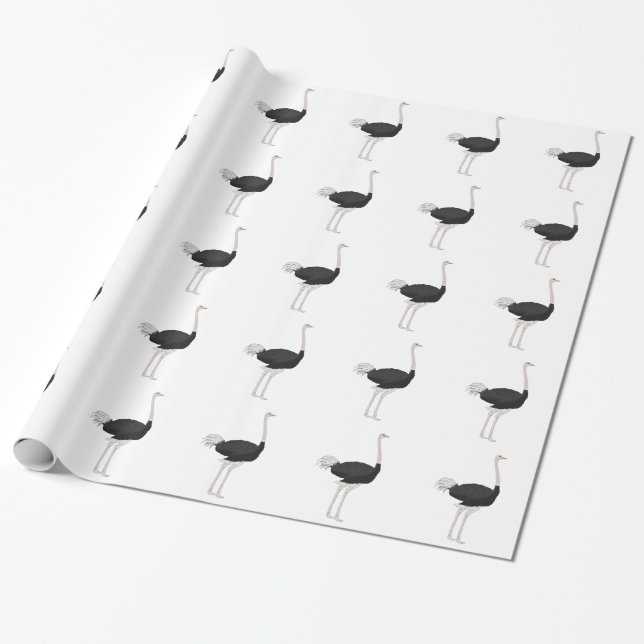 Papier Cadeau Autruche (Déroulé)