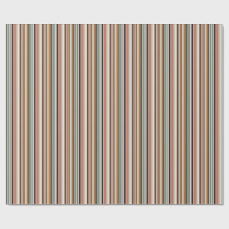 Papier Cadeau Autumn Fields Stripes Fall Wrapping Paper