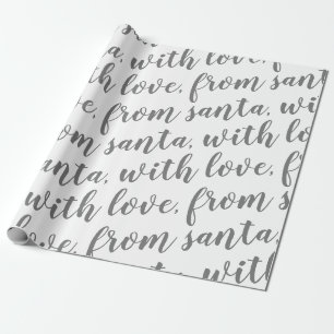 Papier Cadeau avec amour de père Noël