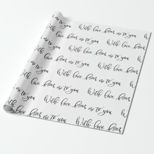 Papier Cadeau Avec l'amour, de moi à toi