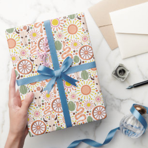 Papier Cadeau Aventure ensoleillée de l'Ouest