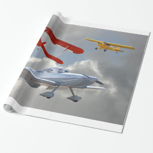 PAPIER CADEAU AVIONS