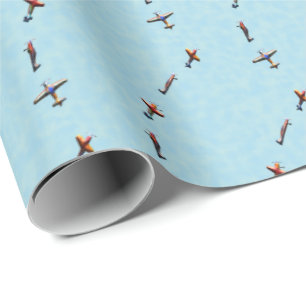 Papier Cadeau avions de vol