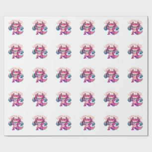 Papier Cadeau Axolotl LIFTALOTL