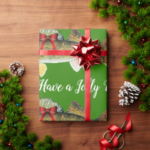 Papier Cadeau "Ayez un Jolly Walleye Christmas"
