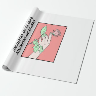 Papier Cadeau Baby Be My Valentine