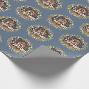 Papier Cadeau Baby Jesus in the Manger Nativity