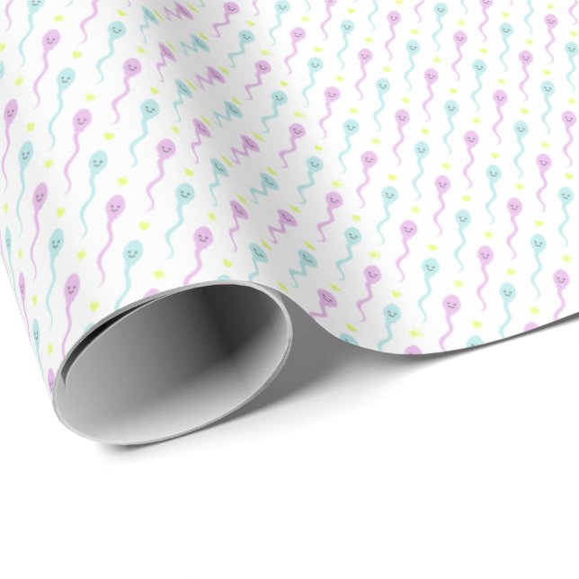 Papier Cadeau Baby shower  (Coin rond)