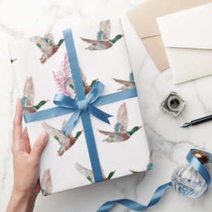 Papier Cadeau Baby Shower Chasse au Canard
