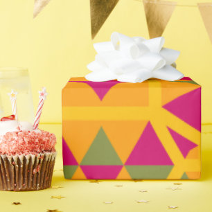 Papier Cadeau Baby shower contemporain très artistique