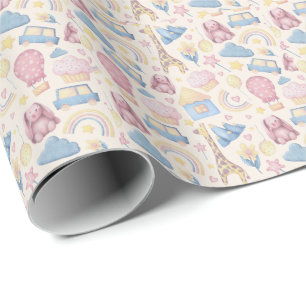 Papier Cadeau Baby shower de Cute Boho