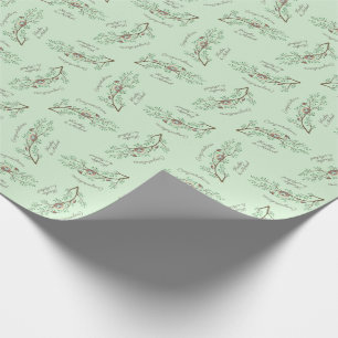 Papier Cadeau Baby shower de printemps des Oiseaux de Robin