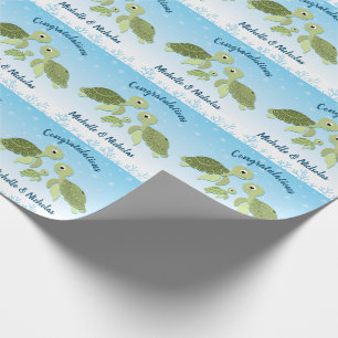 Papier Cadeau Baby shower de tortue de mer Co-Ed Genre Neutre