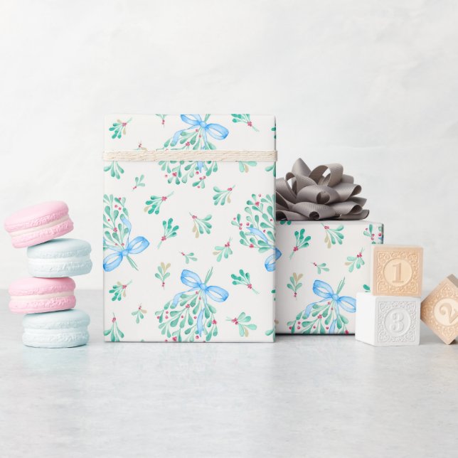 Papier Cadeau Baby shower d'hiver de la poignée bleue (Baby Shower)