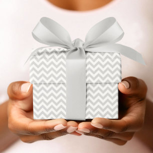 Papier Cadeau Baby shower Gris et blanc en rayures de fromage
