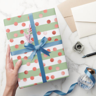 Papier Cadeau Baby shower motif fraise 