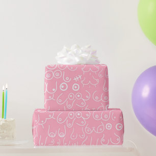 Papier Cadeau Baby shower rose pour son papier d'emballage