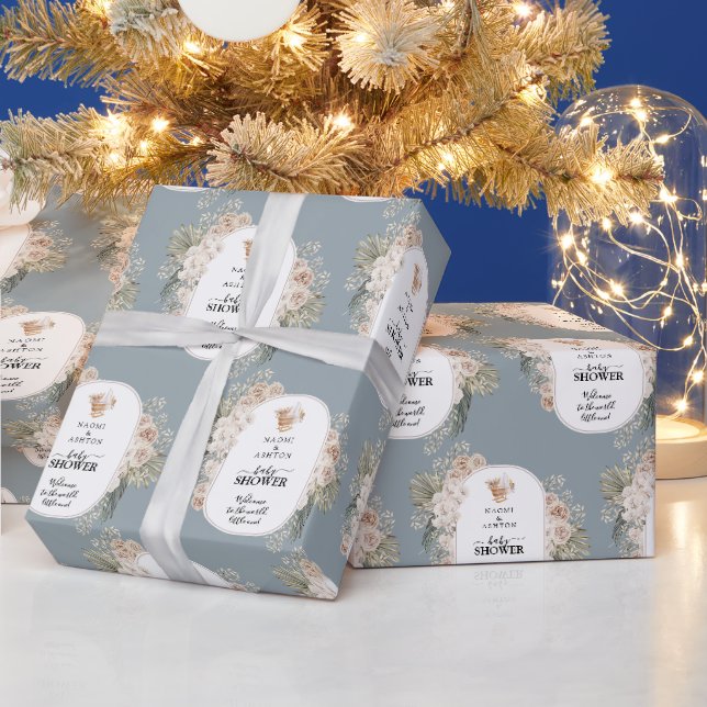 Papier Cadeau Baby shower simple mais mignon (Vacances)
