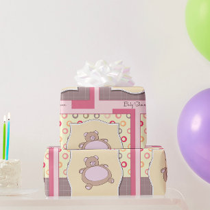 Papier Cadeau Baby shower Teddy Bear