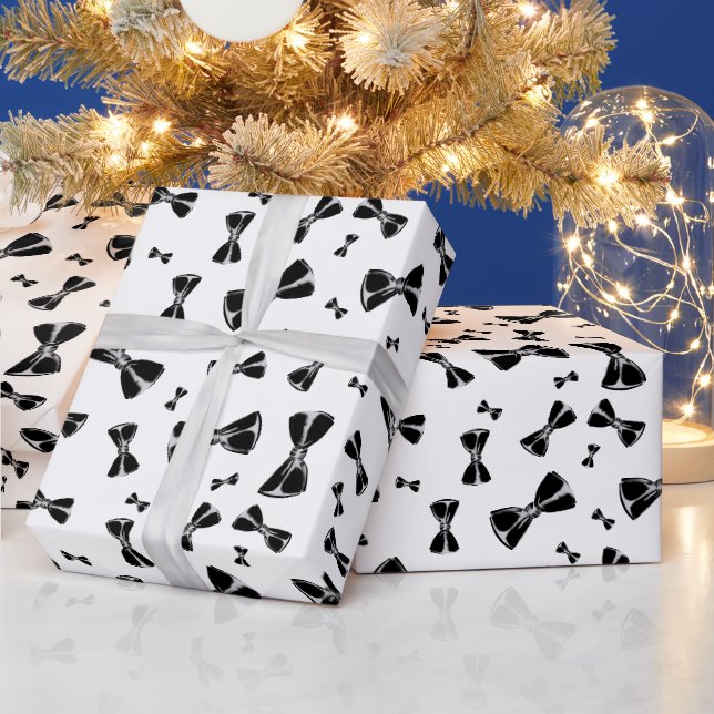 Papier Cadeau Bachelor Black Bowtie (Vacances)