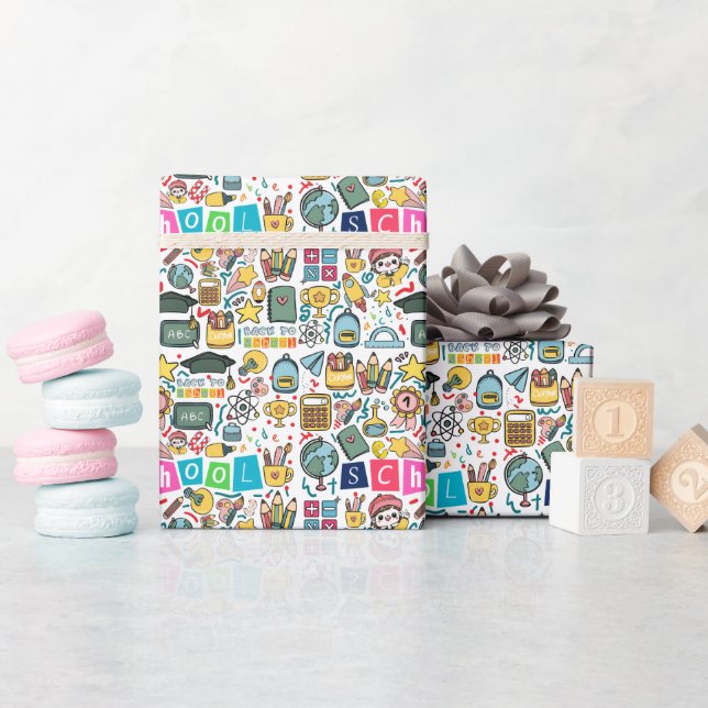 Papier Cadeau Back To School (Baby Shower)
