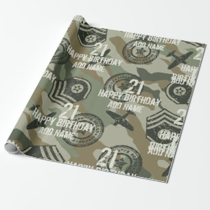 Papier Cadeau Badges militaires