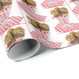 Papier Cadeau Baguettes de crème glacée en verre