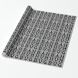 Papier Cadeau Bah Humbug, le sentiment anti-Noël