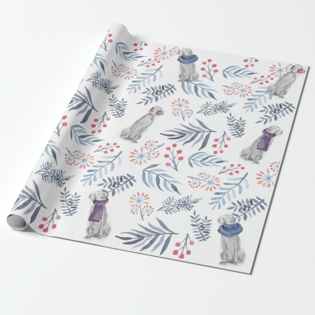 PAPIER CADEAU BAIES D'HIVER ET WEIMS (Déroulé)