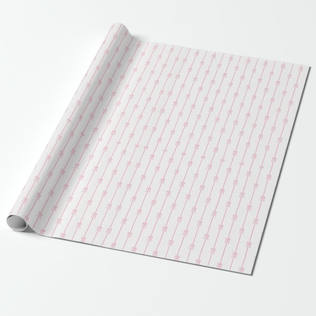 Papier Cadeau Baies roses (Déroulé)