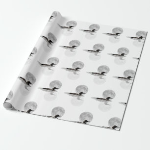 Papier Cadeau Baignades De Loon Dans Le Papier D'Enveloppement L