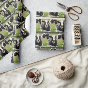 Papier Cadeau Baiser de vache Holstein