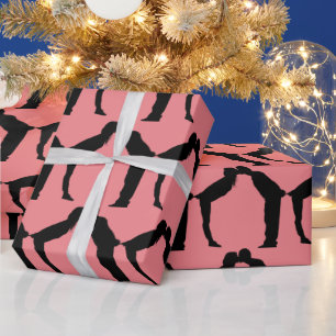 PAPIER CADEAU BAISER ROMANTIQUE DE NOËL