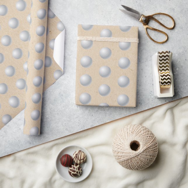 Papier Cadeau Bal de golf (Artisanat)