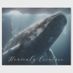 Papier Cadeau Baleine à bosse étonnante