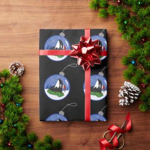 Papier Cadeau Baleine tueuse Orca Christmas