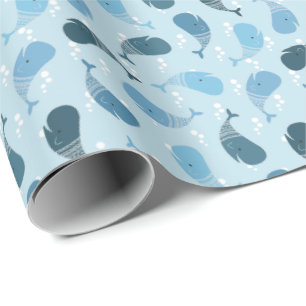 Papier Cadeau Baleines