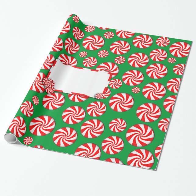 Papier Cadeau Balise cadeau pour les bonbons à la menthe (Déroulé)