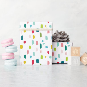 Papier Cadeau Balises PEINTES touches colorées
