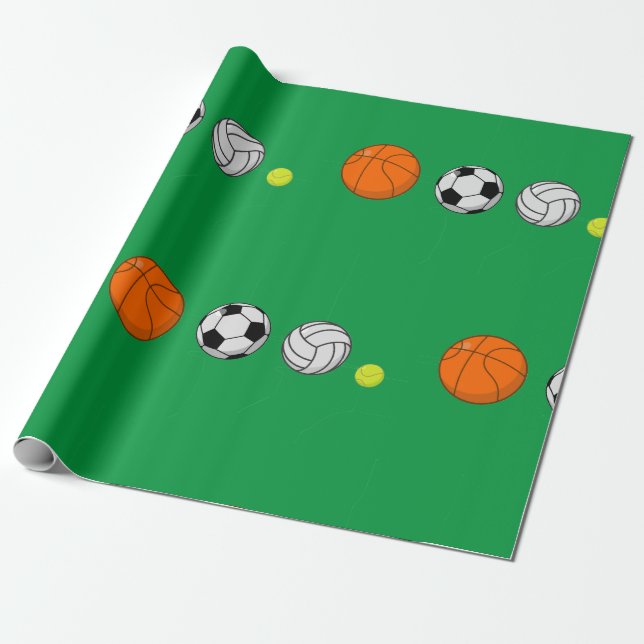 Papier Cadeau Ball Sports (Déroulé)