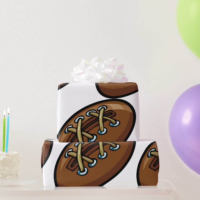 Papier Cadeau Balle de rugby (Créateur téléchargé)