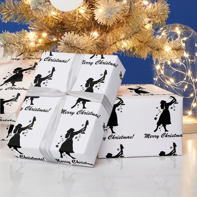 Papier Cadeau Ballerina et Nutcracker Joyeux enveloppement de No (Vacances)