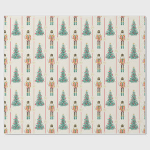 Papier Cadeau Ballerina Vintage Noël