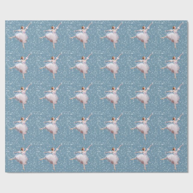 Papier Cadeau Ballerine de la Reine de neige (Plat)